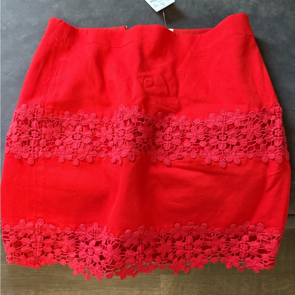 J. Crew Scarlet A-Line Skirt